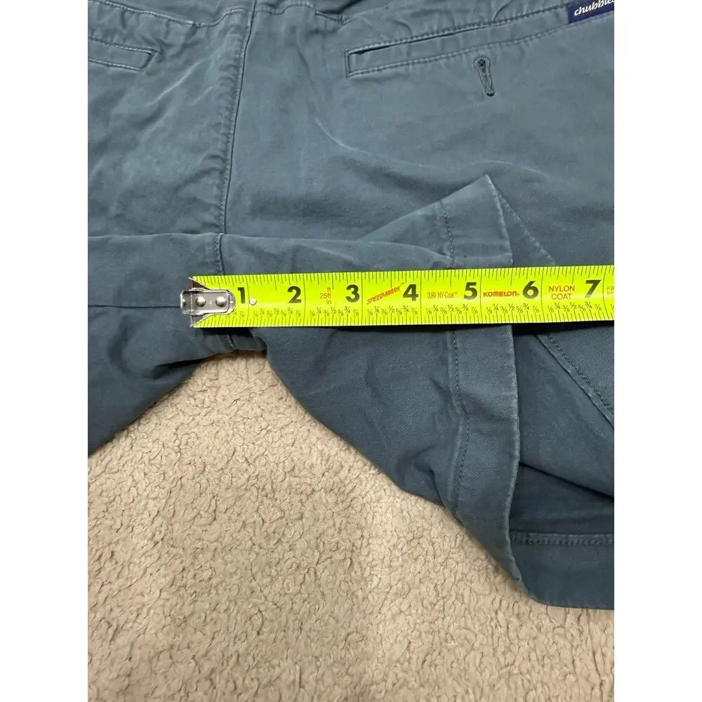 Chubbies Men’s Blue Solid Chino Shorts Reg Fit 5.5